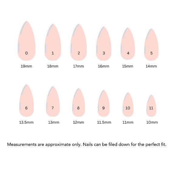 *BOGO* Nude with Coloured Tips Reusable Press on Nails - Picture 5 of 6